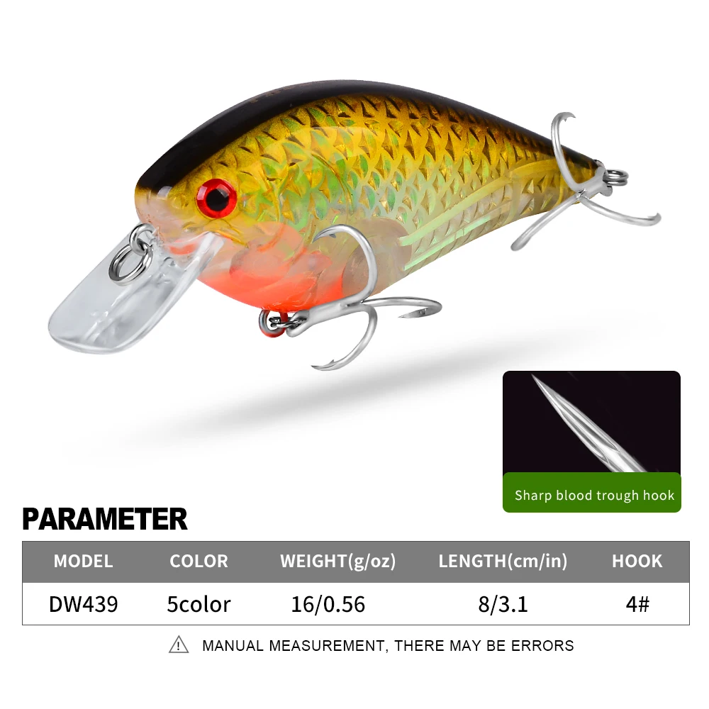 Proberos Wobbler Minnow Crankbait flotante para lucio - imagen 4