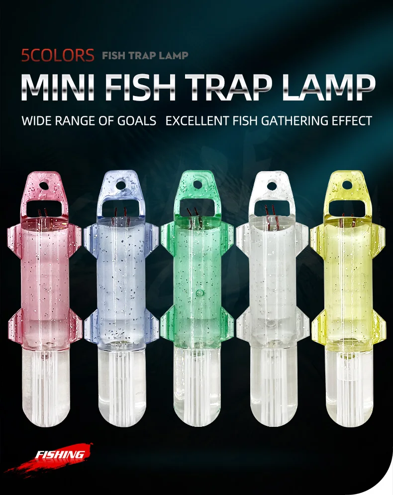 Luz LED pesca sumergible vista frontal