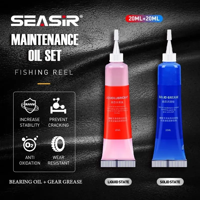 SEASIR grasa y aceite para cuidar tu carrete de pesca