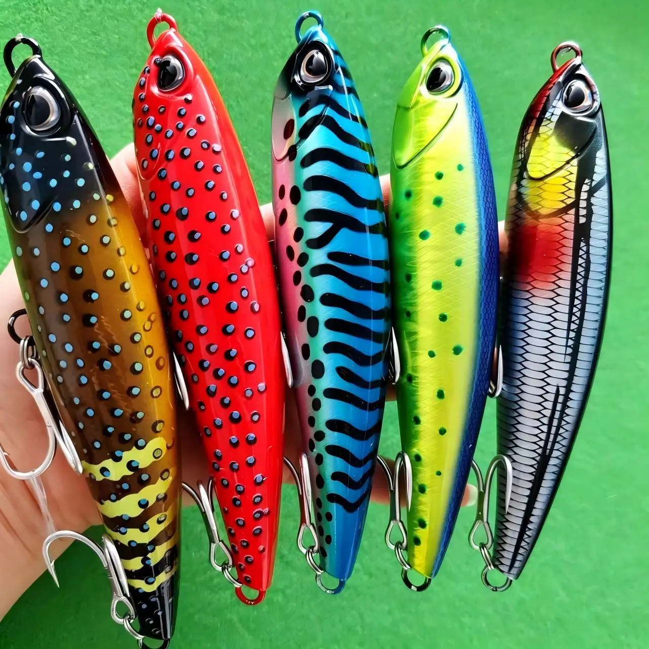 Señuelo stickbait agua salada con anzuelo para peces grandes - imagen 4
