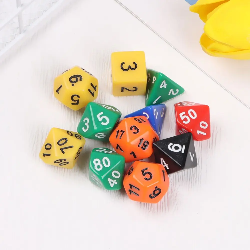 Dados poliédricos TRPG con troqueles D4 a D20 para mesa - imagen 4