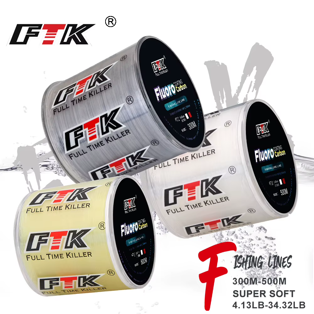 FTK-sedal: Línea de fluorocarbono recubierta 300/500m 4,13-34,32lb - imagen 2
