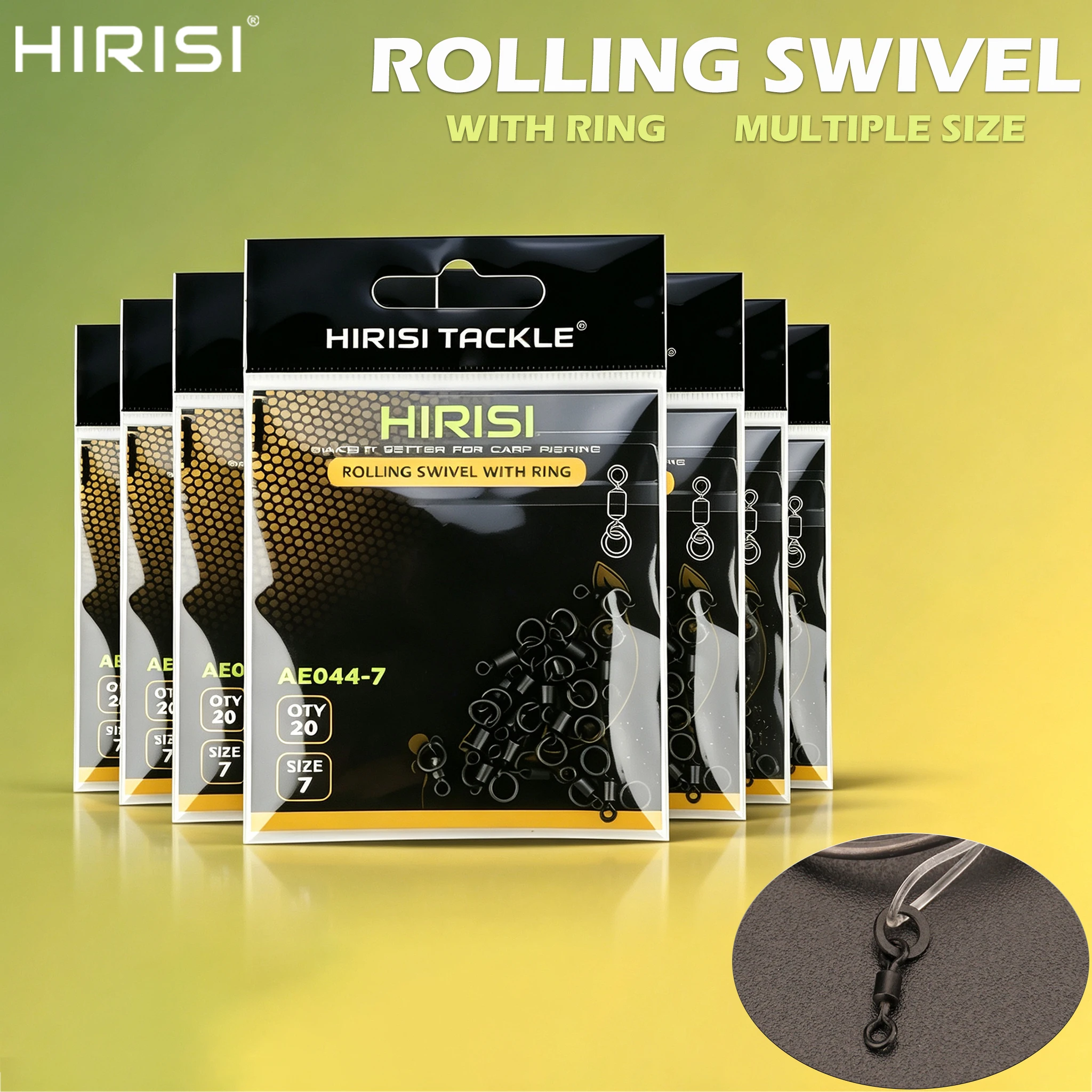 Hirisi Anilla sólida para pesca de carpa con hebilla cambio rápido - imagen 5