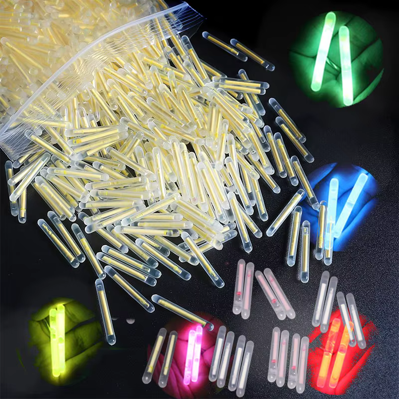 Barras de flotación fluorescentes luminosas para pesca nocturna