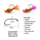 Anzuelos jig head sin barbilla con cabeza de bola para trucha - imagen 5