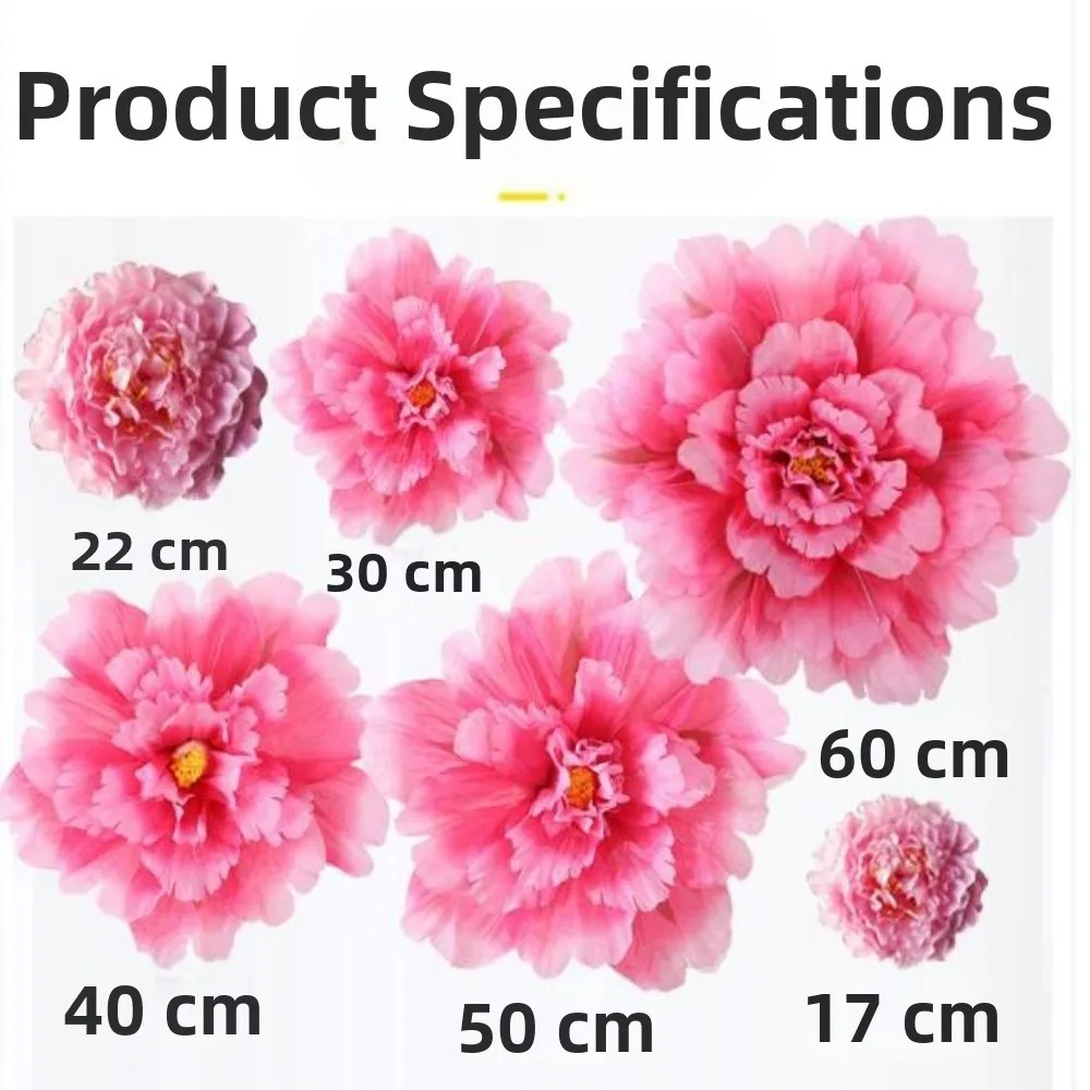 Accesorios de peonía rosa para danza
