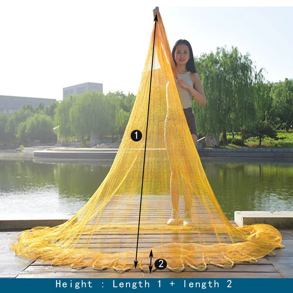 Red de Fundición Lawaia – Nylon amarillo - imagen 2