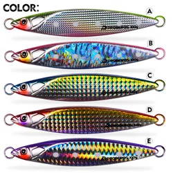 Jigging Proberos jig metálico UV con sardina y lanzamiento largo
