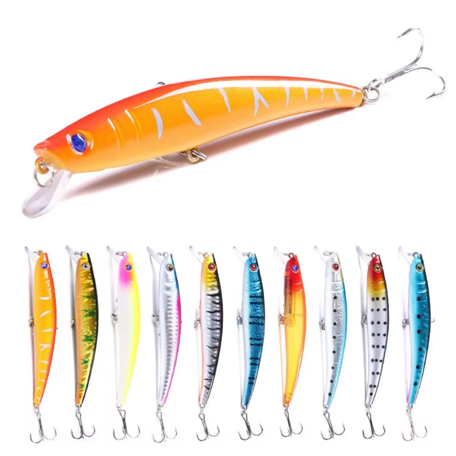 Señuelo Minnow para Pesca de Lubina y Lucio con Ojos 3D - imagen 2