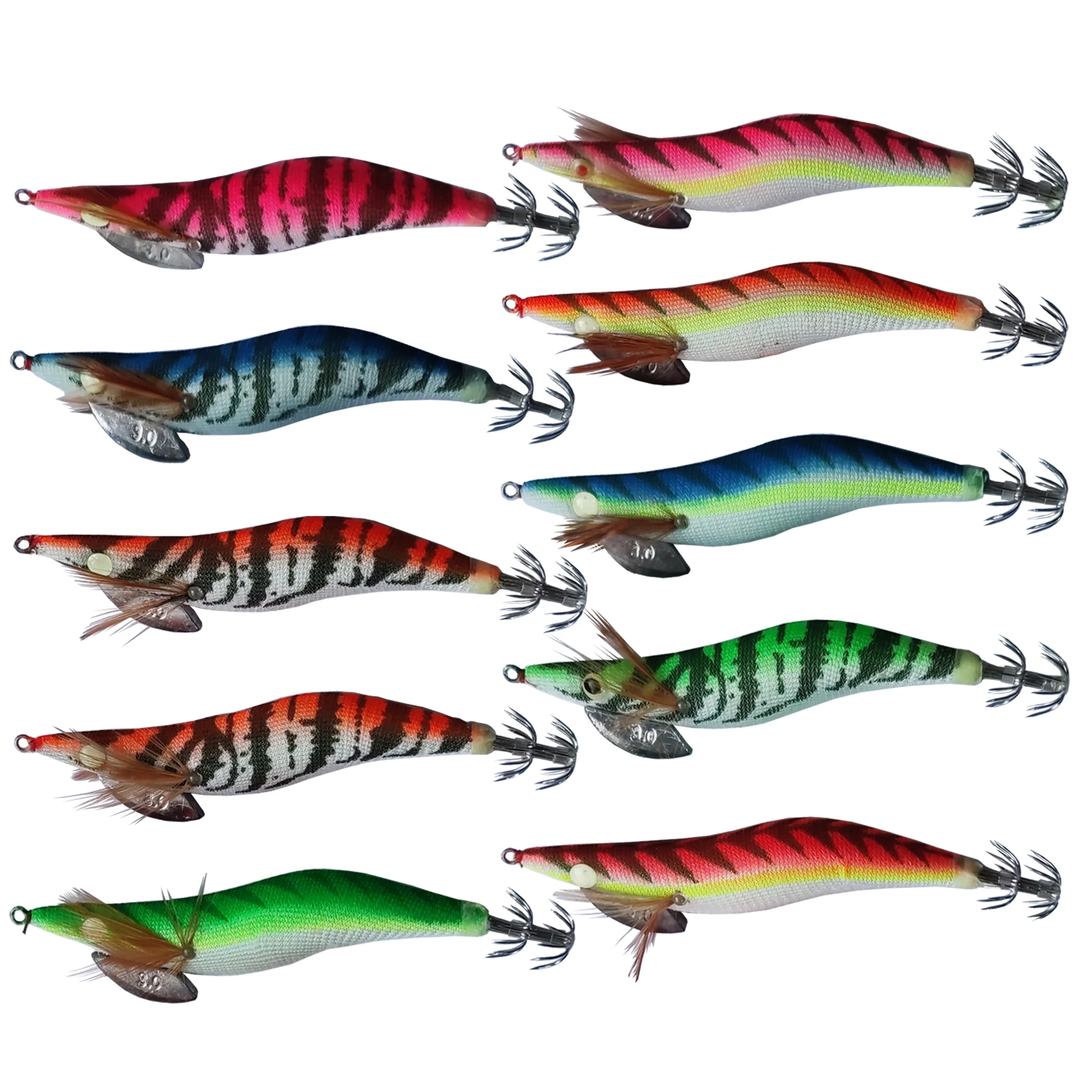 FREE FISHER Plantillas de calamar luminosas con ojos 3D - imagen 5