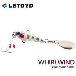 Señuelos giratorios LETOYO de metal para agua salada – cebo artificial