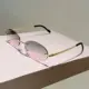 Gafas de pesca ovaladas sin montura con lentes degradadas UV400 - imagen 3