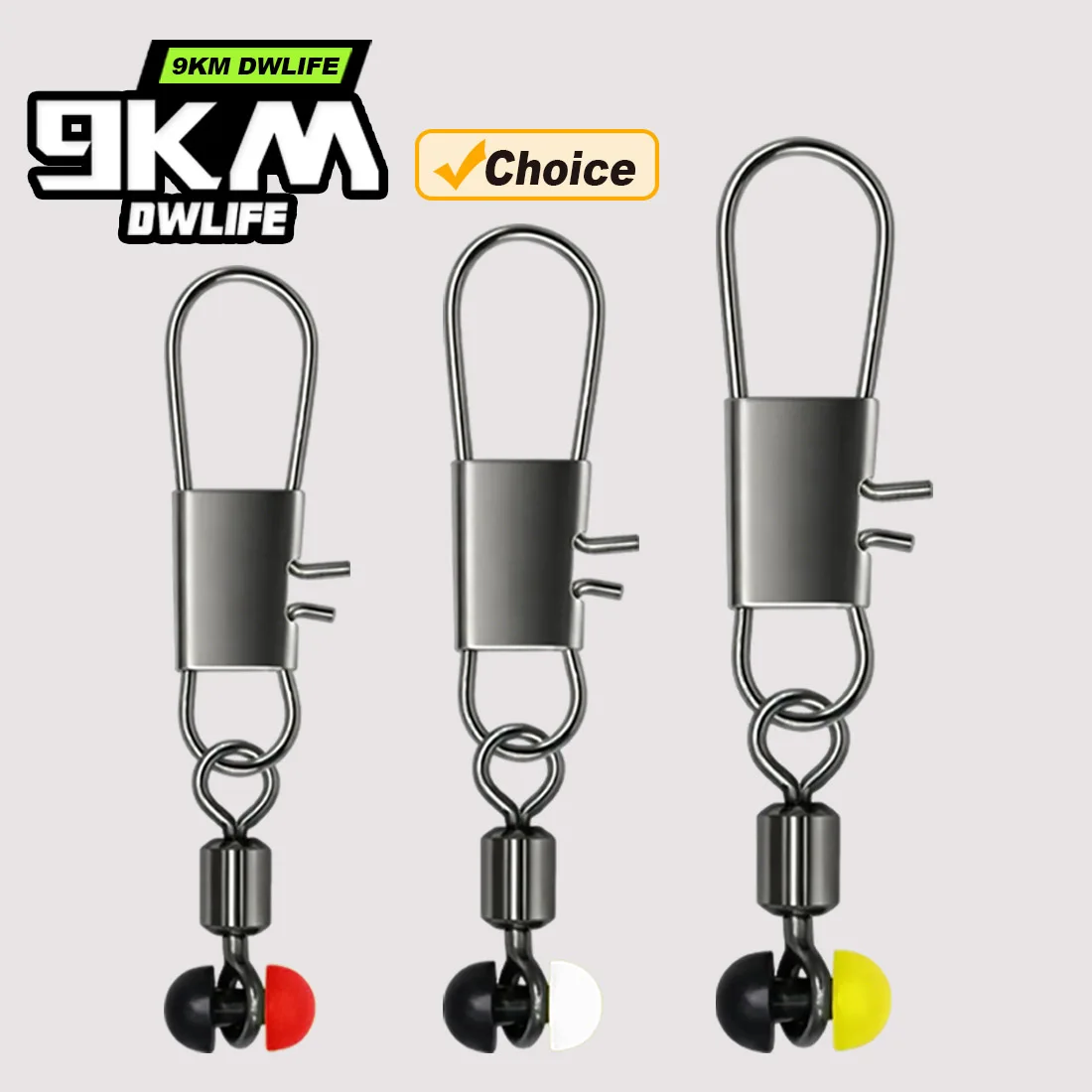 Cuentas espaciadoras 9KM Fishing Space Bean en colores variados