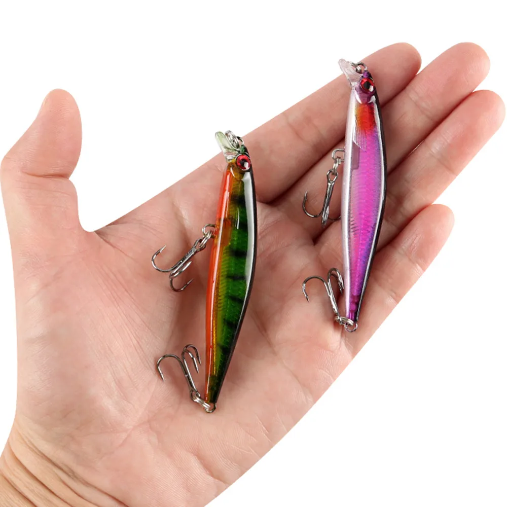 Señuelo Wobbler Minnow ojos 3D para lubina y carpa de plástico - imagen 3
