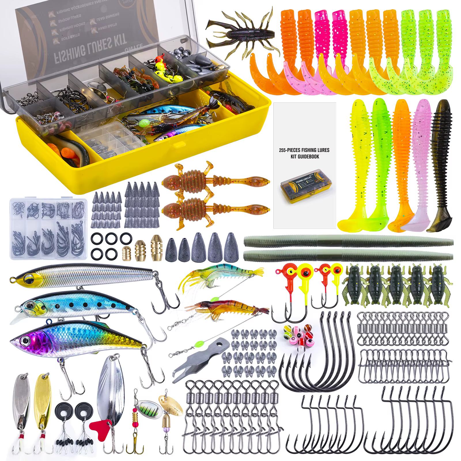 Goture Kit Señuelos Pesca con Caja 2C – Anzuelos Plantillas Accesorios