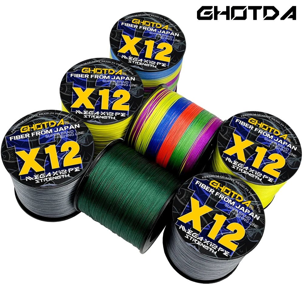 GHOTDA Hilo Trenzado PE 12 hebras – Agua salada - imagen 4