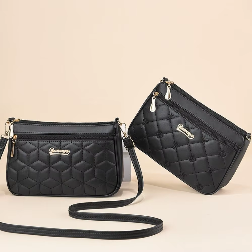 Bolso bandolera bordado para mujer en cuero PU – Gran capacidad - imagen 4