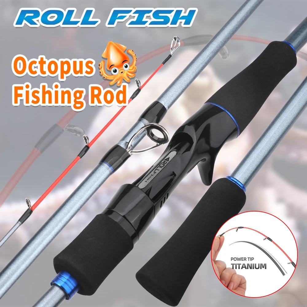 Caña ROLLFISH de jigging lento con punta de titanio para sepia