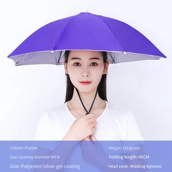 Gorro de pesca plegable con protección solar UV doble capa