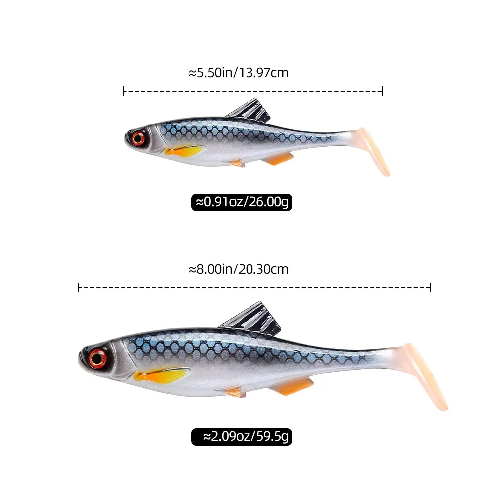 Swimbait de gran tamaño 20 cm – Cebo blando para pesca artificial - imagen 2