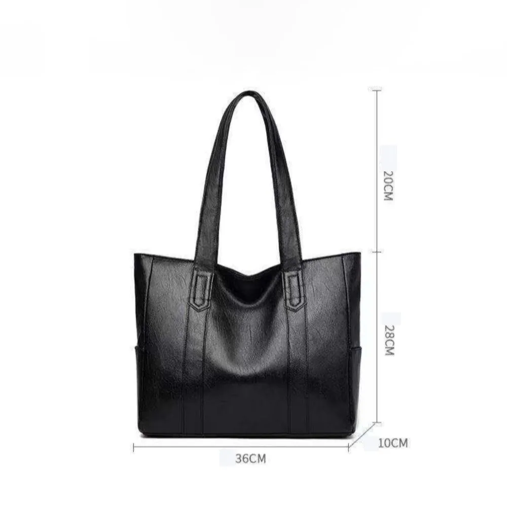 Bolso de pesca vintage de gran capacidad para hombro suave PU - imagen 3