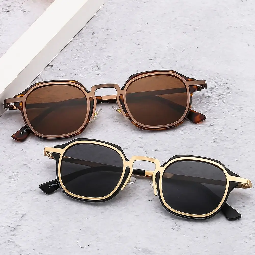 Gafas de sol polarizadas UV400 montura metálica vintage cuadradas - imagen 5
