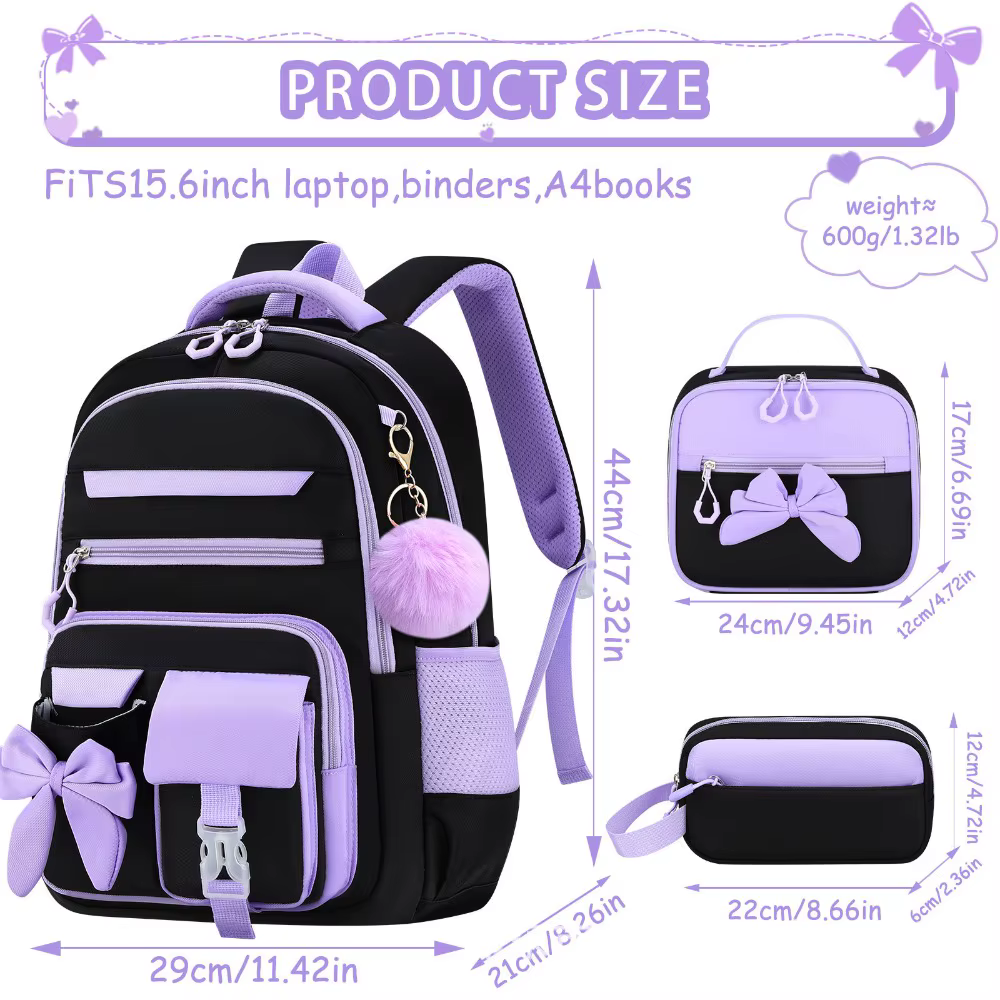 Mochila escolar con dibujos animados