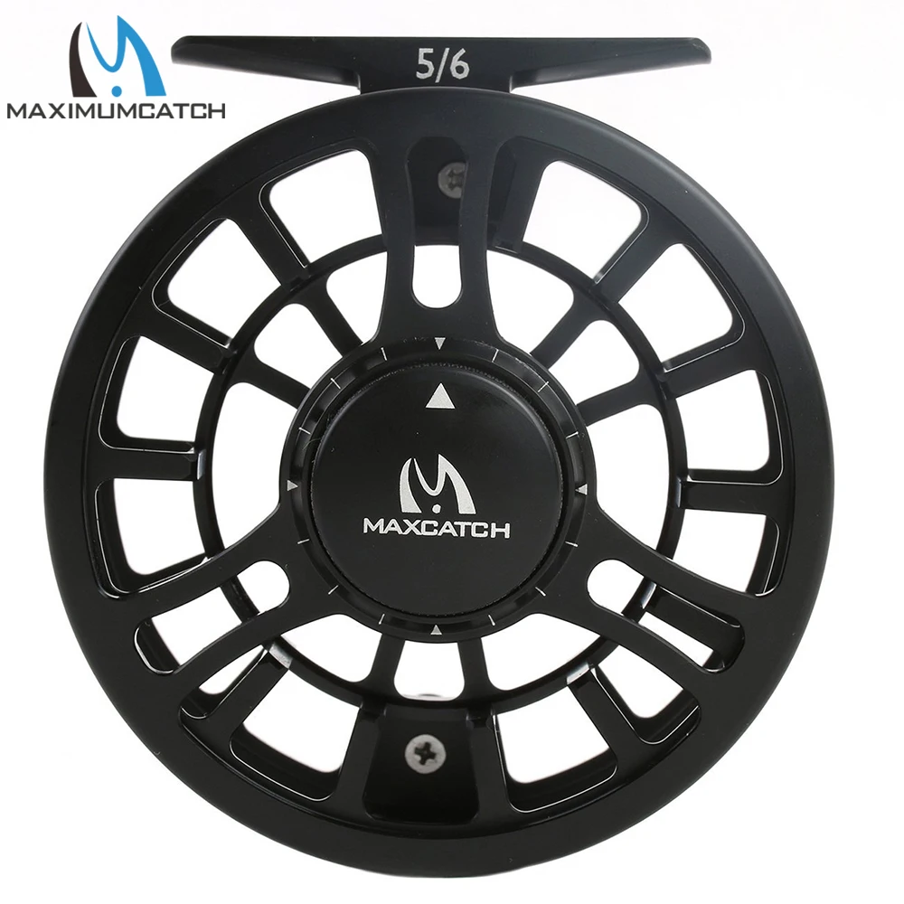 MAXCATCH TORO carrete de pesca con mosca CNC ajuste micro de freno