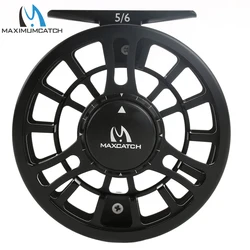 MAXCATCH TORO carrete de pesca con mosca CNC ajuste micro de freno