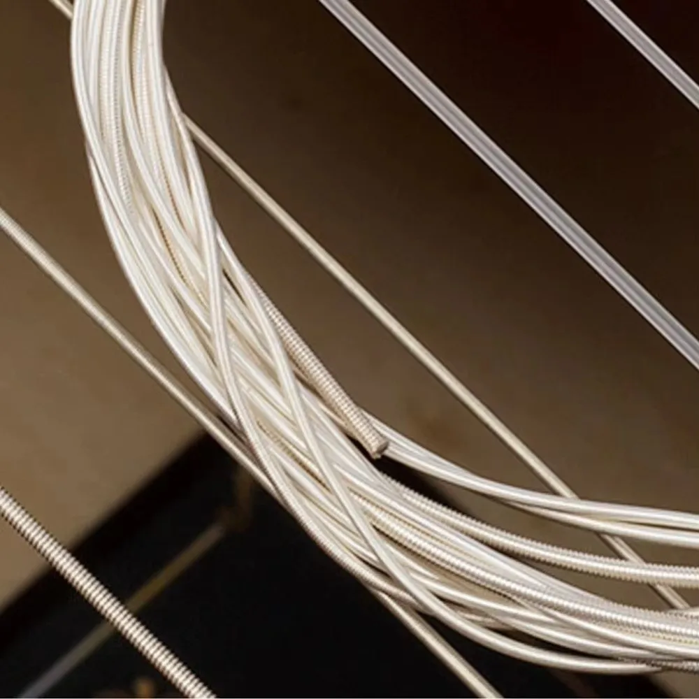 Cuerdas de nailon para guitarra clásica alta tensión plateadas - imagen 4