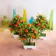 Bonsái de naranjo artificial en maceta para decorar bodas y hogar - imagen 4