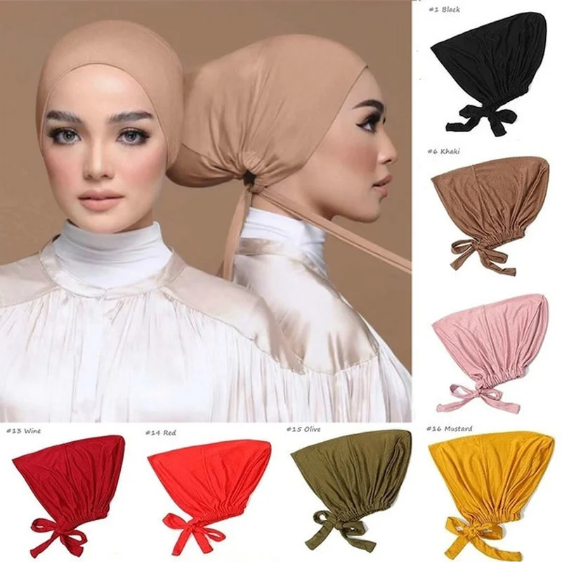 Gorro interior ajustable para hijab — pañuelo elástico - imagen 4