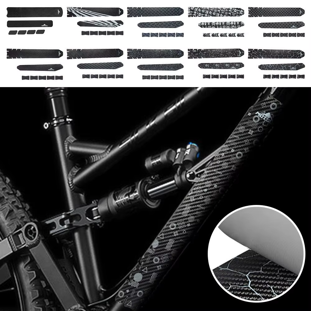 Protector de Cadena para Bicicleta Adhesivo Negro – Antisalpicaduras - imagen 5