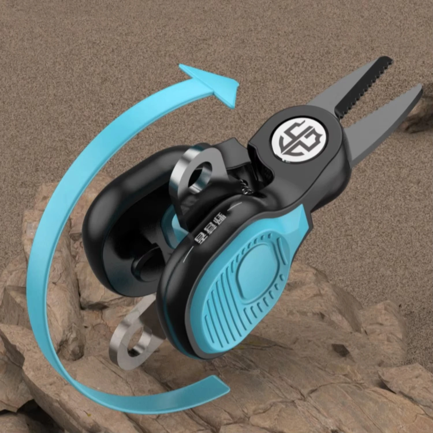 Tijeras de pesca QAJTAO de acero inoxidable con hoja dentada - imagen 5