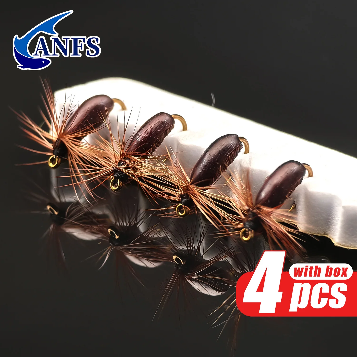 Moscas beetle de espuma ANFS para pesca con mosca