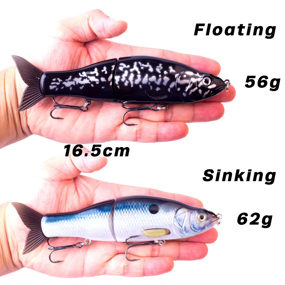 CCLTBA Señuelo de sábalo planeador Swimbait articulado 2 tipos - imagen 4