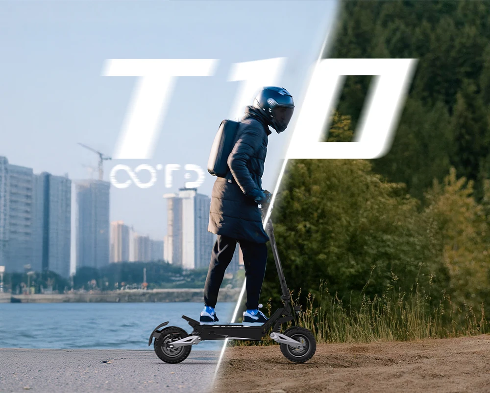 Vista general del scooter eléctrico OOTD T10
