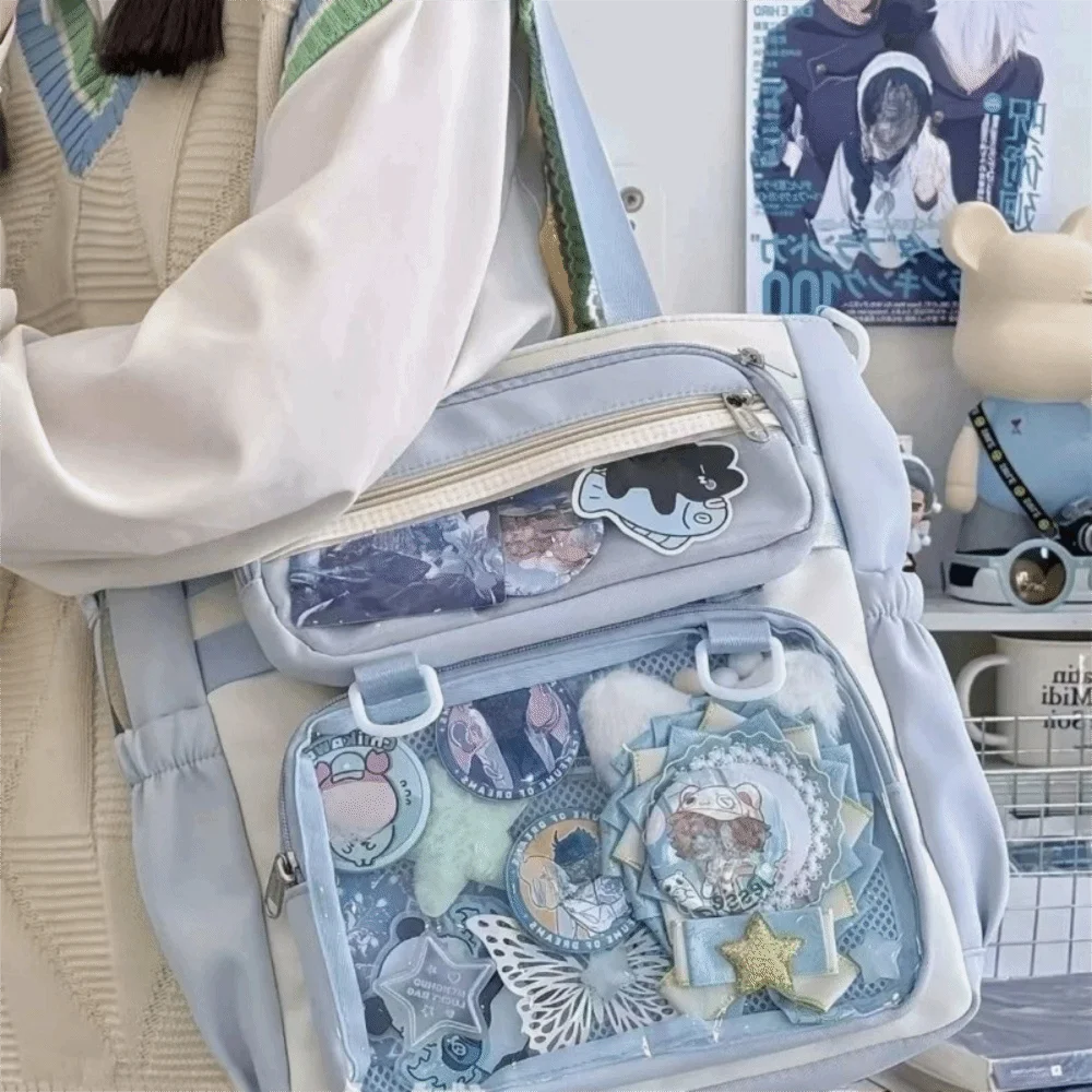 Bolso transparente tipo Ita Bag portátil bandolera de hombro - imagen 3