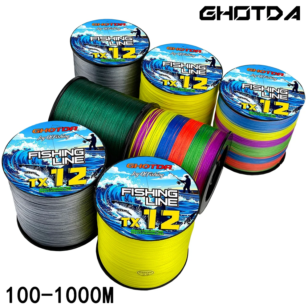 GHOTDA Línea de pesca trenzada PE multifilamento - imagen 5