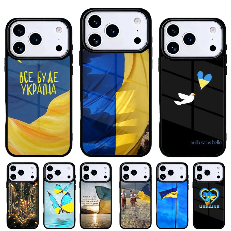 Funda iPhone con bandera de Ucrania en corazón – protección total