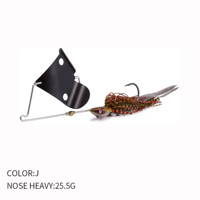 Spinnerbait carpa con cuchillas y falda de silicona - imagen 5