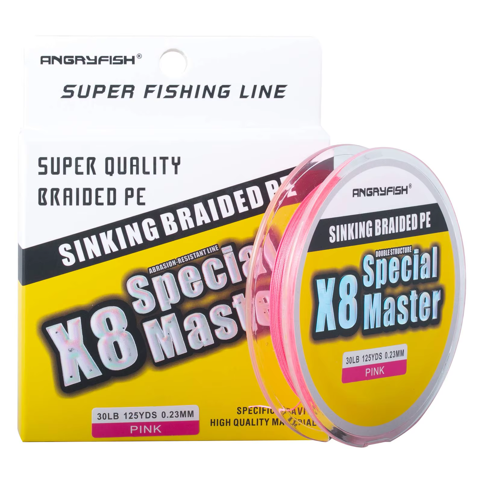 Línea trenzada Angryfish X8 PE 8+1 - Doble estructura hasta 80LB - imagen 3