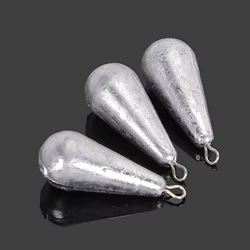 Sinker de Plomo Largo Alcance Forma Pera – Pesca con Cebo Natural