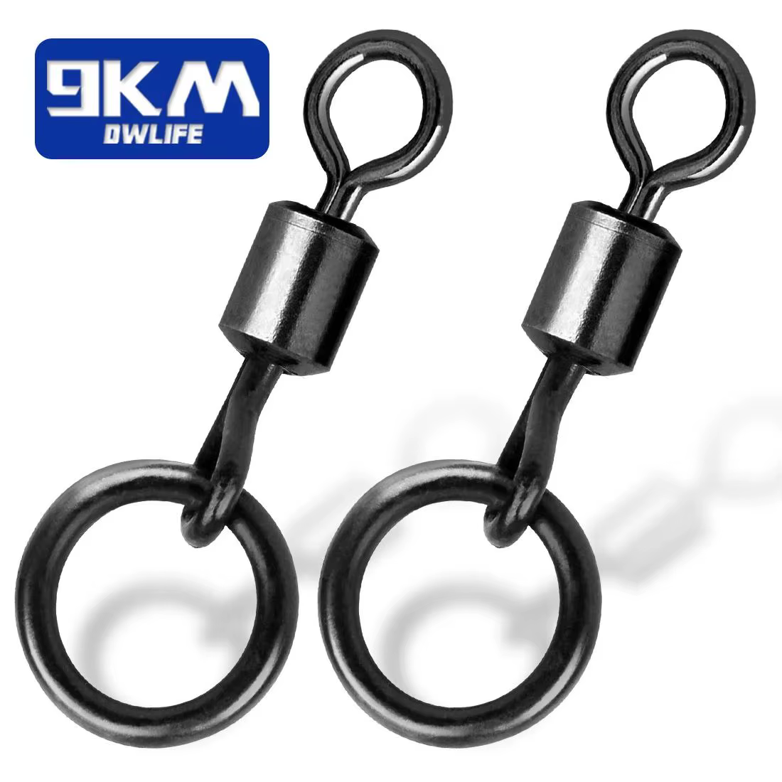 Giratorio 9KM cambio rápido - Anillo negro mate para carpa