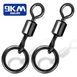 Giratorio 9KM cambio rápido - Anillo negro mate para carpa