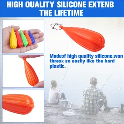 Tapones de práctica siliconados para pesca – Ejercita lanzamiento