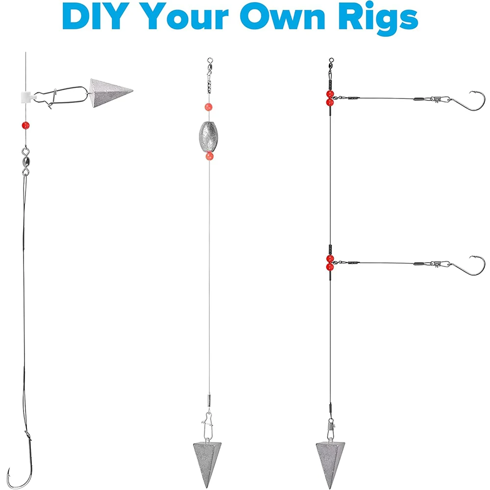 Plomos piramidales para surfcasting en agua salada