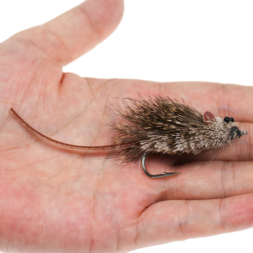Mosca mouse Vtwins de pelo de ciervo para lubina y lucio - imagen 3
