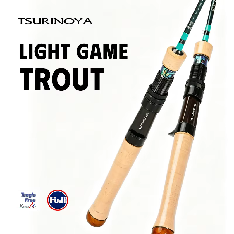Caña TSURINOYA CLEVER ultraligera para spinning y casting con guías Fuji