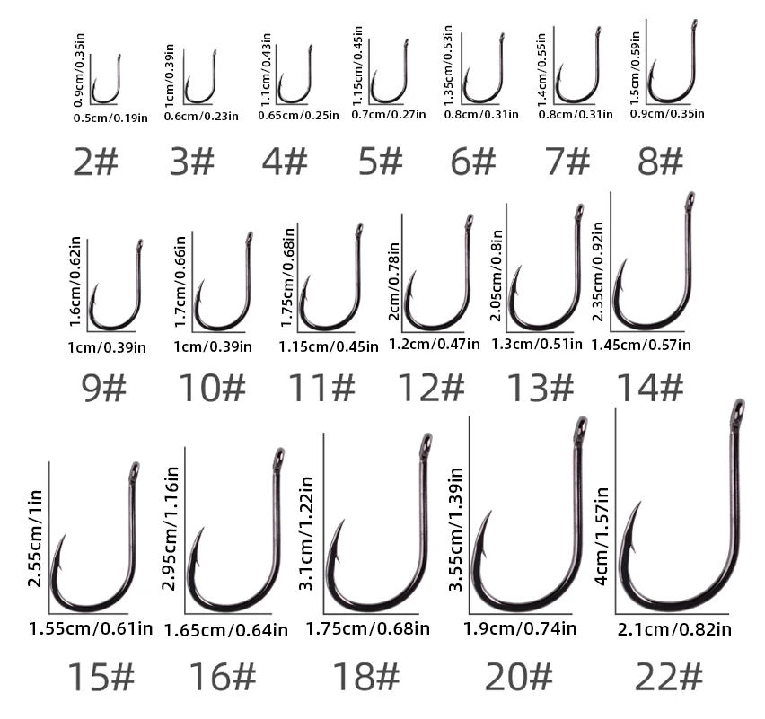 Anzuelos Aorace Iseama Ring Eye – Carpa Tallas 2-15 - imagen 5